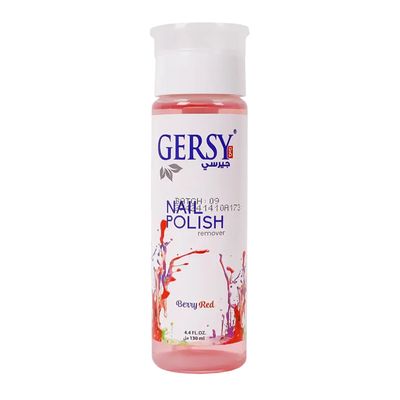 Gersy Nail Polish Remover Berry Red 130 ML