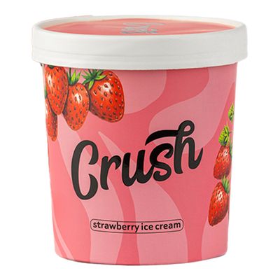 Crush Ice Cream Strawberry Flavor - 186g