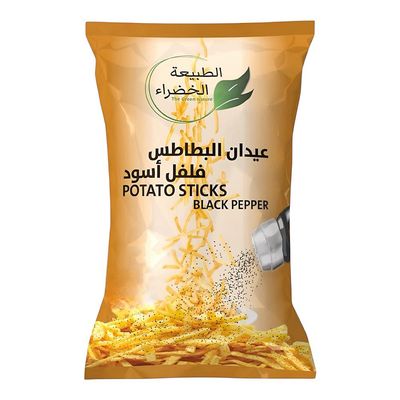 الطبيعة الخضراء عيدان البطاطس بالفلفل الأسود - 160 جرام