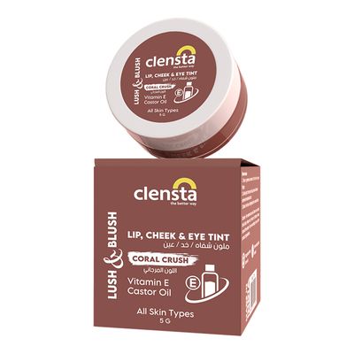 Clensta Coral Crush Lip, Cheek & Eye Tint - 5g
