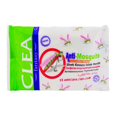 Clea Wet Wipes Antimosquito 15 Pieces
