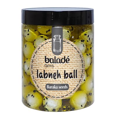Balade Farms Labneh Ball With Baraka Seeds In Olive Oil - 500g