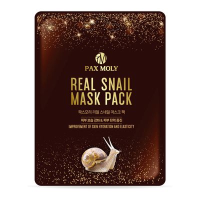 Pax Moly Real Snail Face Mask Boosts Hydration And Skin Elasticity - 25ml