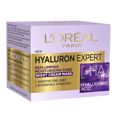لوريال كريم الليل بحمض الهيالورونيك 50 مل