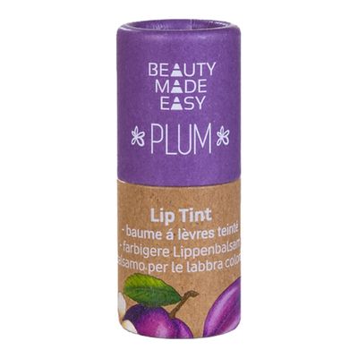 Beauty Made Easy Natural Tinted Lip Balm Plum - 6g