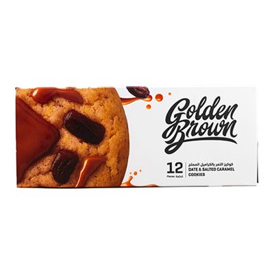 Golden Brown Date And Salted Caramel Cookies - 12 Pcs - 180g