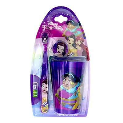 Fab Lab Disney Soft Toothbrush with Cup - Princess 