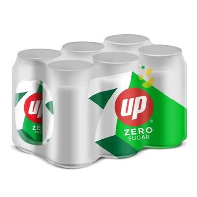 سفن أب مشروب غازي خالي من السكر - 325 مل × 6