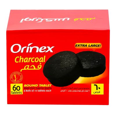 أورينكس كرتون فحم 10 حبات × 6