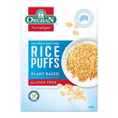 Orgran Rice Puffs Gluten Free 300 G