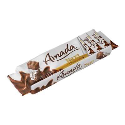 Amada Next Wafer Hazelnut Covered In Milk Chocolate 117 G 