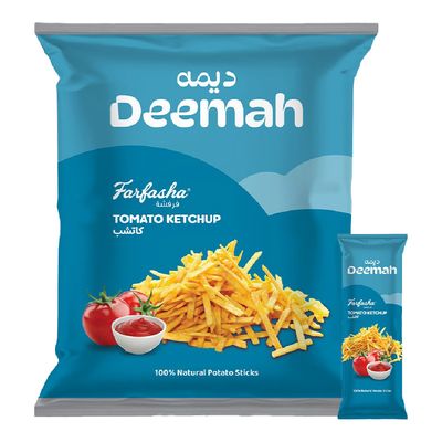Deemah Farfisha Ketchup Potato Sticks - 15g × 24