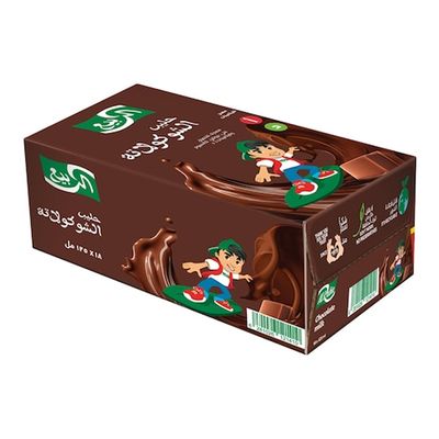  الربيع حليب بنكهة الشوكولاتة انا زين كرتون  125 مل × 18