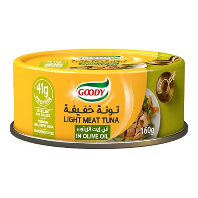 Goody Tuna Light Meat In Olive Oil - 160g