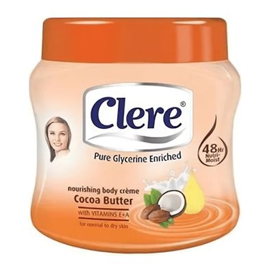 كلير كريم الجسم المغذي مع زبدة الكاكاو لبشرة مشرقة ومتوهجة - 500 مل