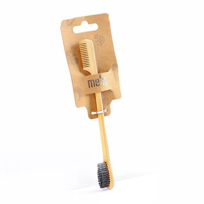 Mella Wooden Hair Brush for Baby Hair and Eyebrows 2 in 1