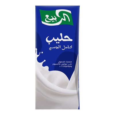 الربيع حليب طويل الاجل كامل الدسم 185 مل