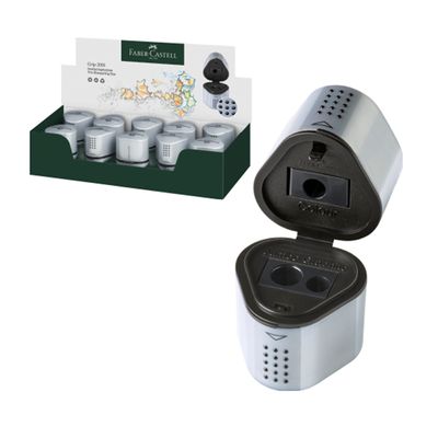 Faber Castell Sharpener Trio Grip Color Gray No. 2001
