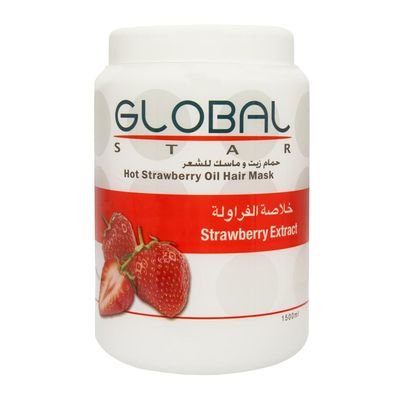 Globalstar Hot Oil Hair Mask Strawberry Extract - 1.5L