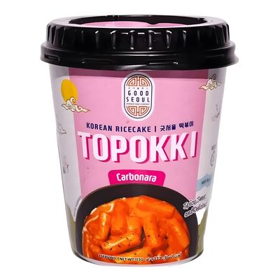 Good Seoul Topokki Rice Cakes Korean Carbonara Flavor 133 G