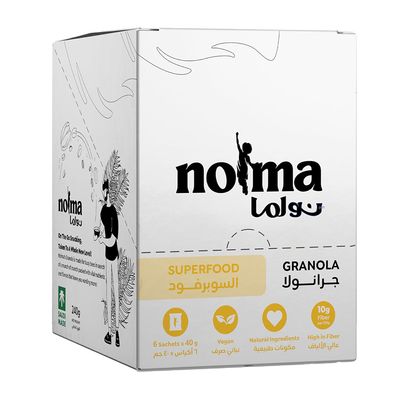 نولما جرانولا ميني السوبرفود نباتي - 40 جرام × 6