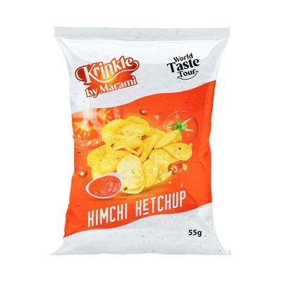 Marami Krinkle Chips Kimchi Ketchup Flavor 55 G