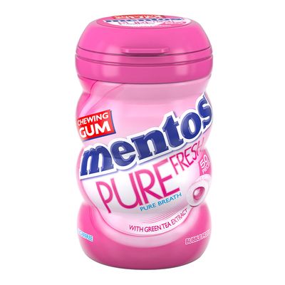 Mentos Gum Pure Fresh With Green Tea Sugar Free BubbleFresh - 50pcs