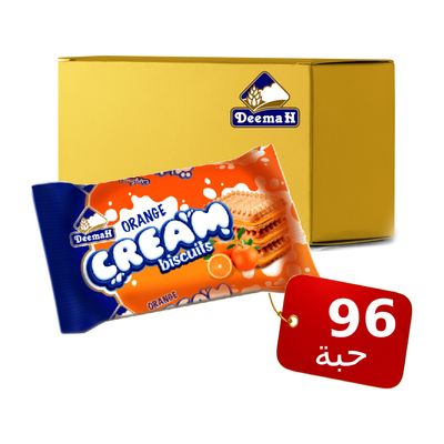 ديمه بسكويت برتقال 25 جرام × 96