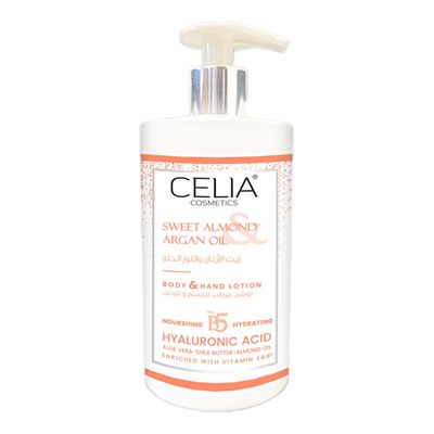 Celia Body & Hand Lotion With Argan Oil & Sweet Almond - 400ml