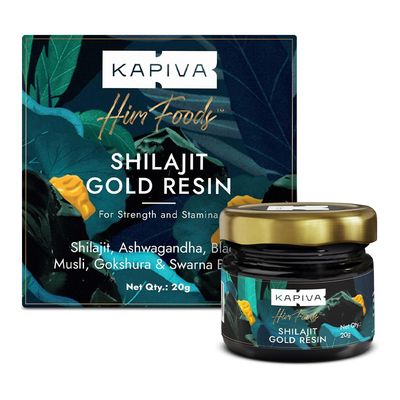 Kapiva Him Foods Shilajit Gold Resin Boost Muscle Growth & Stamina - 20g