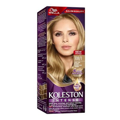 Wella Koleston Hair Color Creme Light Ash Blonde 308/1 50 ML