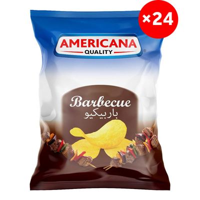 Americana Chips Barbecue Flavor  - 13g × 24