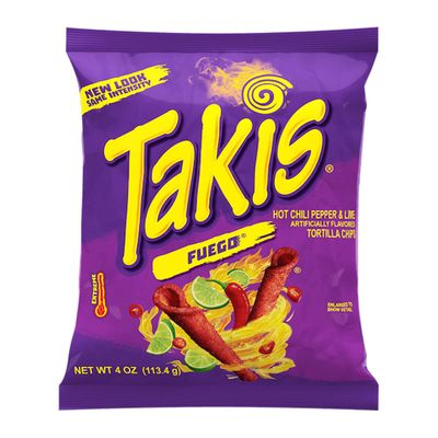 Takis Snack Tortilla Chips Fuego Pepper & Lime 113.4 G