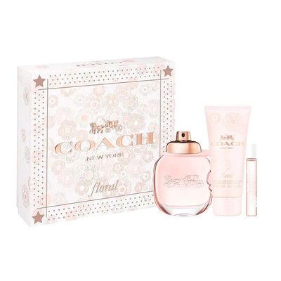 Coach Floral For Women Set Eau De Parfum - 90ml + Perfume - 7.5ml + Body Lotion - 100ml