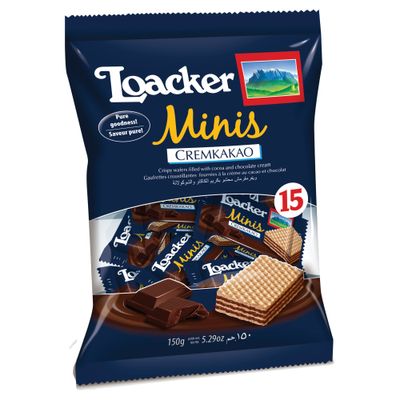 Loacker Wafer Mini Filled With Cocoa Cream 150 G