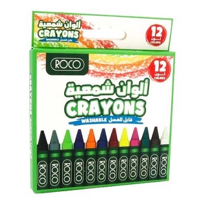 Roco Wax Crayon Washable 12 Colors