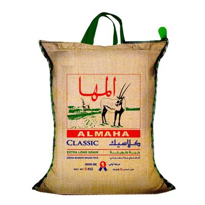 المها  أرز كلاسيك مزة هندي بسمتي 5 كج