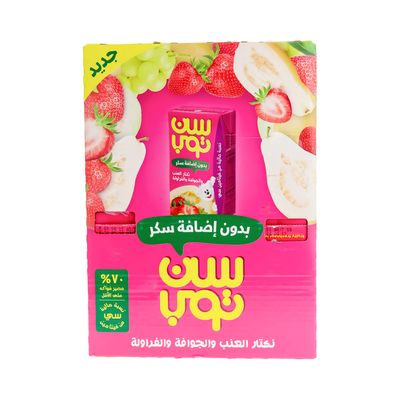 Suntop juice Grape and Guava & Strawberry No Added Sugar 125 ML × 18