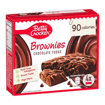 Betty Crocker Brownie Cake With Chocolate Fudge - 25g × 4