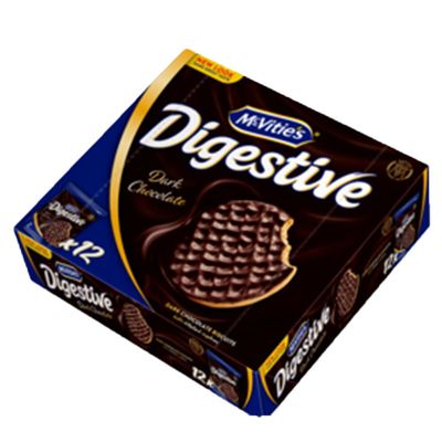 Mcvities Biscuit Wheat Covered With Dark Chocolate 33.3 G × 12 Box