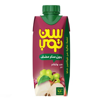 Suntop Nectar Grape & Apple No Sugar Added 330 ML