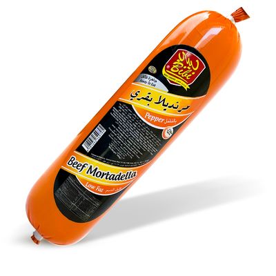 Bibi Fresh Mortadella Beef with pepper Low Fat 500 G