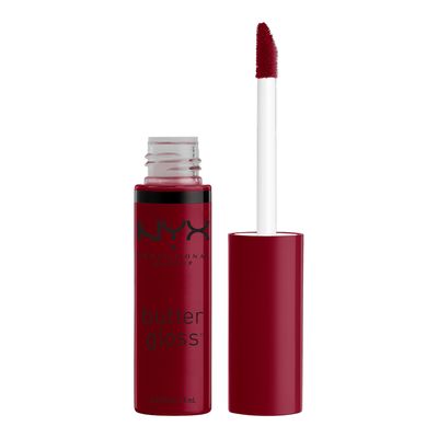 NYX Butter Gloss Non-Sticky Lip Gloss - 39 Rocky Road (Wine) - 8ml