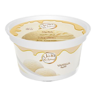 Al Amal Ice Cream Vanilla Flavor - 120ml