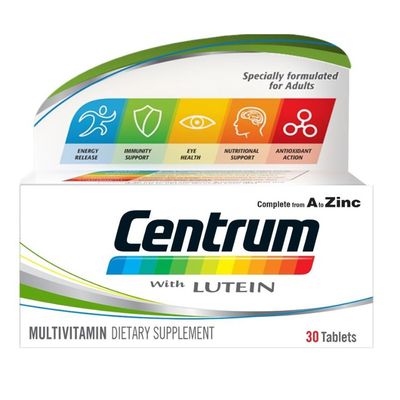 Centrum Multivitamins With Loutin For Adult 30 Tablets