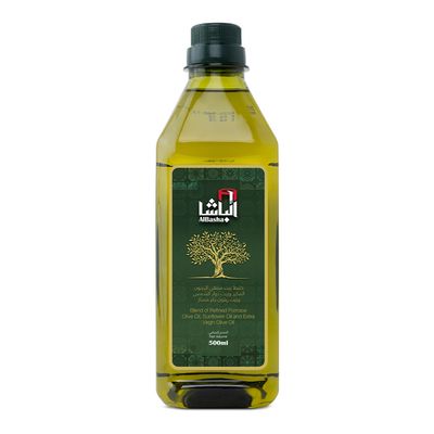 الباشا خليط زيت الزيتون المكرر والبكر مع زيت دوار الشمس - 500 مل
