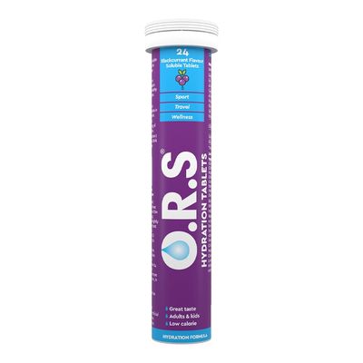 O.R.S Hydration Tablets Blackcurrant Flavour - 24 Tablets