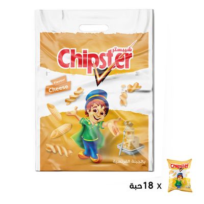 Chipster Snack Spiral With French Cheese 14 G × 18