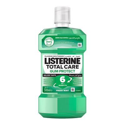 Listerine Mouthwash Fresh Mint Milder Taste Total Care 500 ML