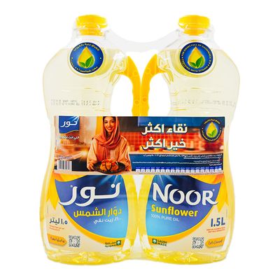 نور زيت دوار الشمس - 1.5 لتر × 2